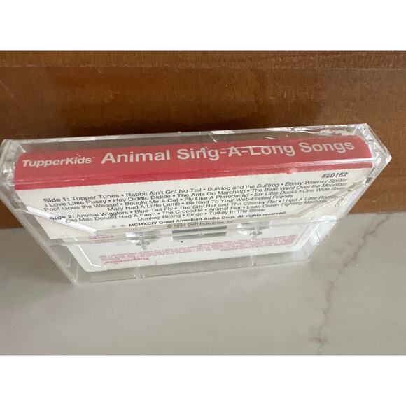 NEW Tupperware Animals Cassette Tape Tupperkids Sealed 1994 Rare - Picture 3 of 3